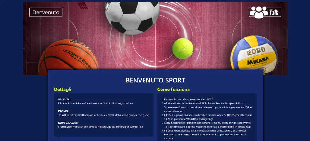 Bonus benvenuto scommesse ZonaGioco