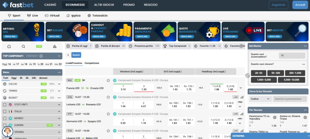 Sito scommesse Fastbet.it
