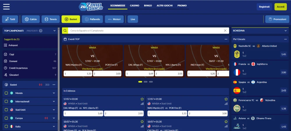 Sito scommesse Zonagioco.it